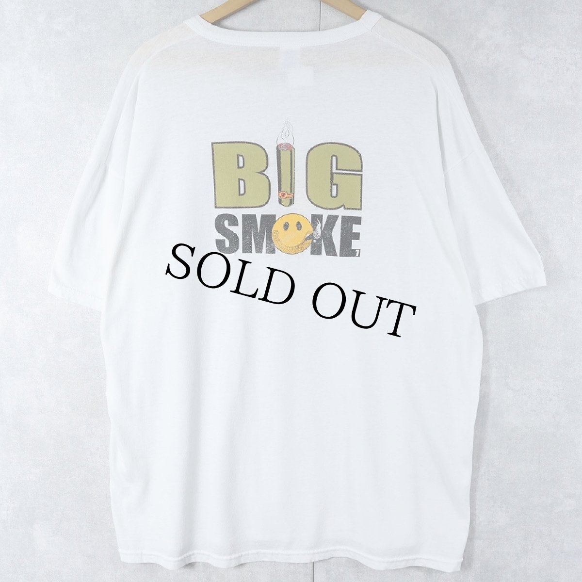 画像2: "SMOKIN'" スマイル×タバコプリントTシャツ XL (2)