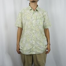 画像2: 2023SS Patagonia "ORGANIC COTTON" 花柄 コットン×ポリエステル ゴートゥシャツ L (2)