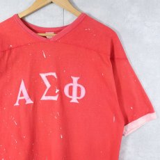 画像1: 70's Southern Athletic "ΑΣΦ" ワッペン付き フットボールTシャツ (1)