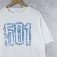 画像1: 90's Levi's USA製 "501" プリントTシャツ (1)