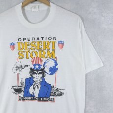 画像1: 90's USA製 "OPERATION DESERT STORM" 軍事作戦プリントTシャツ XL (1)