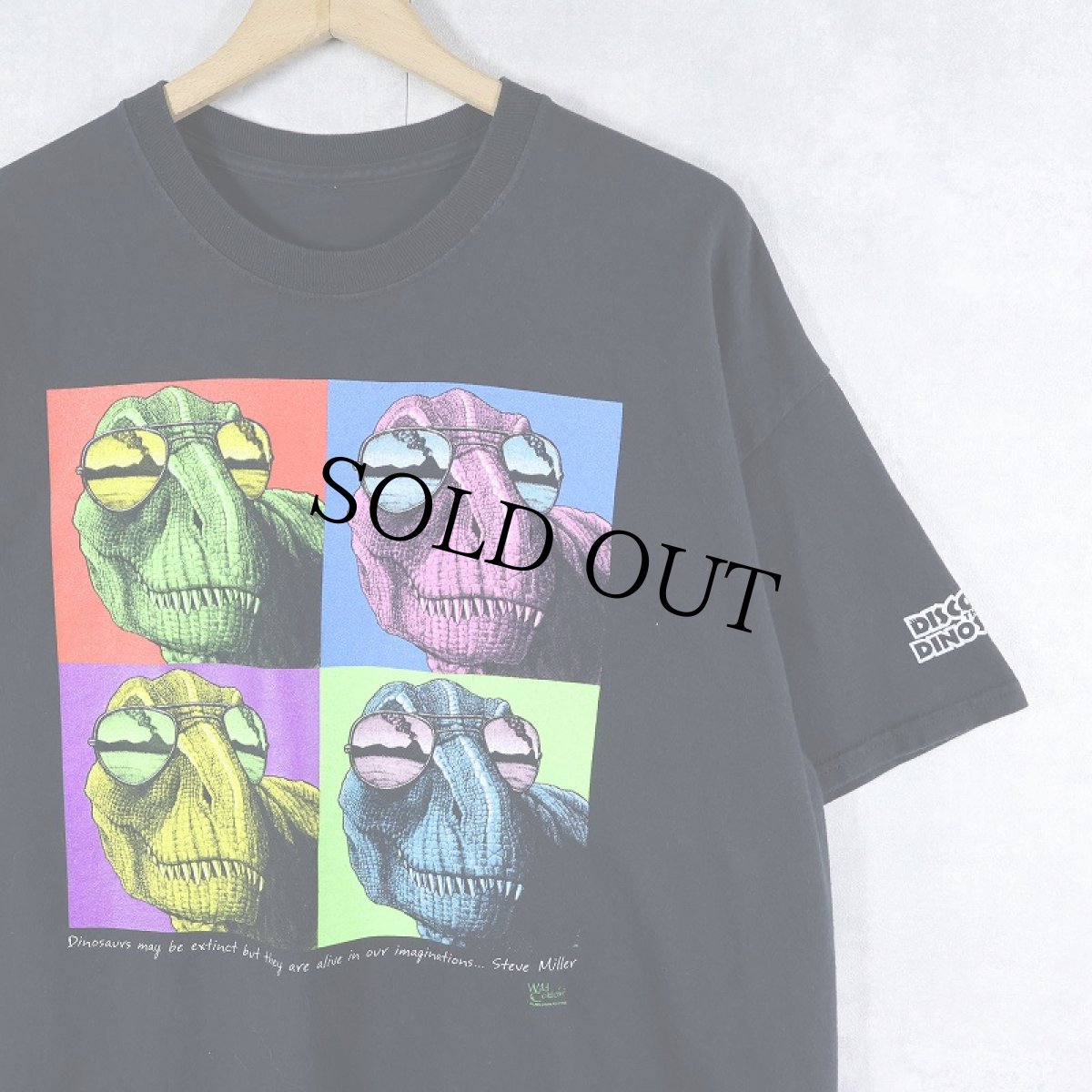 画像1: Discover the Dinosaurs Unleashed 恐竜イベント プリントTシャツ BLACK (1)