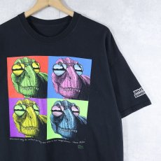 画像1: Discover the Dinosaurs Unleashed 恐竜イベント プリントTシャツ BLACK (1)