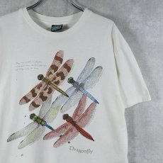 画像1: 90's Liberty Graphics USA製 "Dragonfly" 昆虫プリントTシャツ L (1)