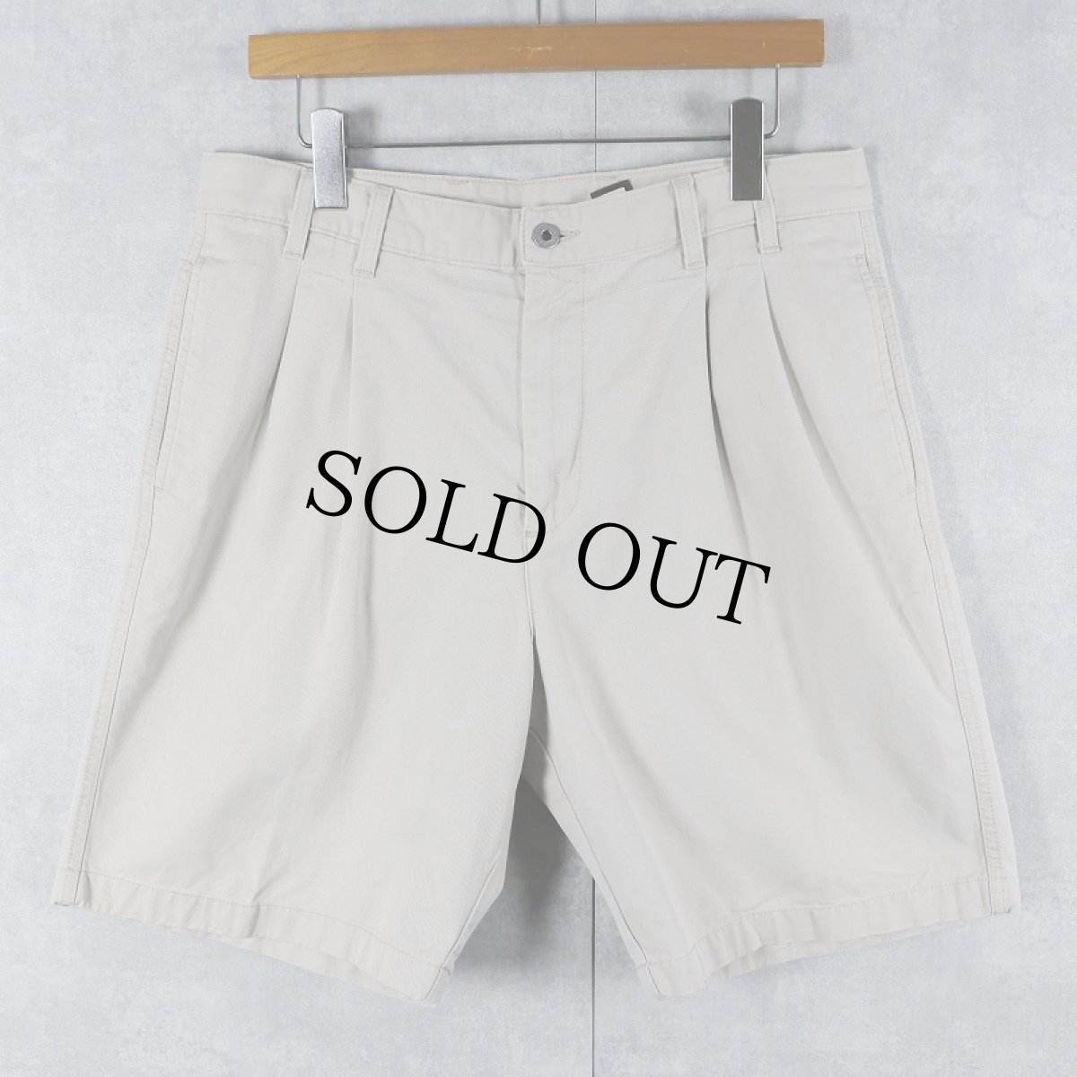 画像1: Calvin Klein USA製 2タック チノショーツ W34 (1)