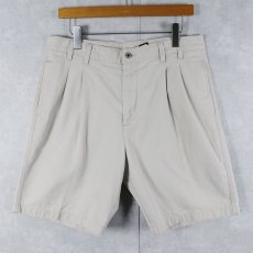 画像1: Calvin Klein USA製 2タック チノショーツ W34 (1)