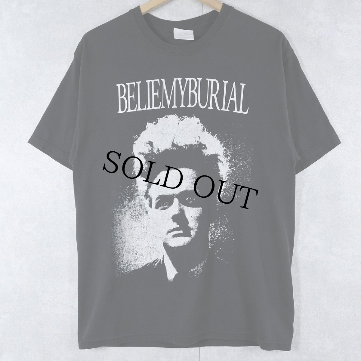 画像1: BELIE MY BURIAL パロディプリント デスコアバンドTシャツ BLACK M (1)