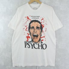 画像1: AMERICAN PSYCHO ホラー映画プリントTシャツ L (1)