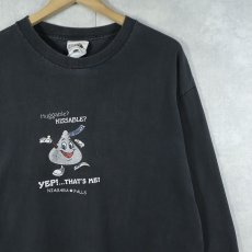 画像1: HERSHEY'S "HUGS & KISSES" お菓子企業 ロゴプリントロンT BLACK L (1)