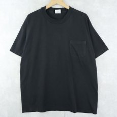 画像2: 90's SEW SIMPLE SYSTEMS INC. USA製 縫製機械メーカー プリントポケットTシャツ BLACK XL (2)