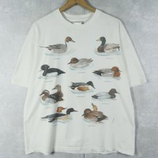 画像1: カモ柄 プリントTシャツ XL (1)