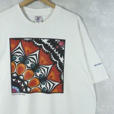 画像1: British Airways 航空会社 民芸柄 プリントTシャツ XL (1)