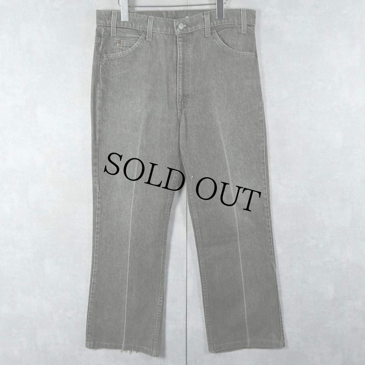 画像1: 90's Levi's 517 USA製 サルファブラック ブーツカットデニムパンツ W35 (1)