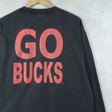 画像2: OHIO STATE GO BUCKS アメリカンフットボールチーム プリントロンT L (2)