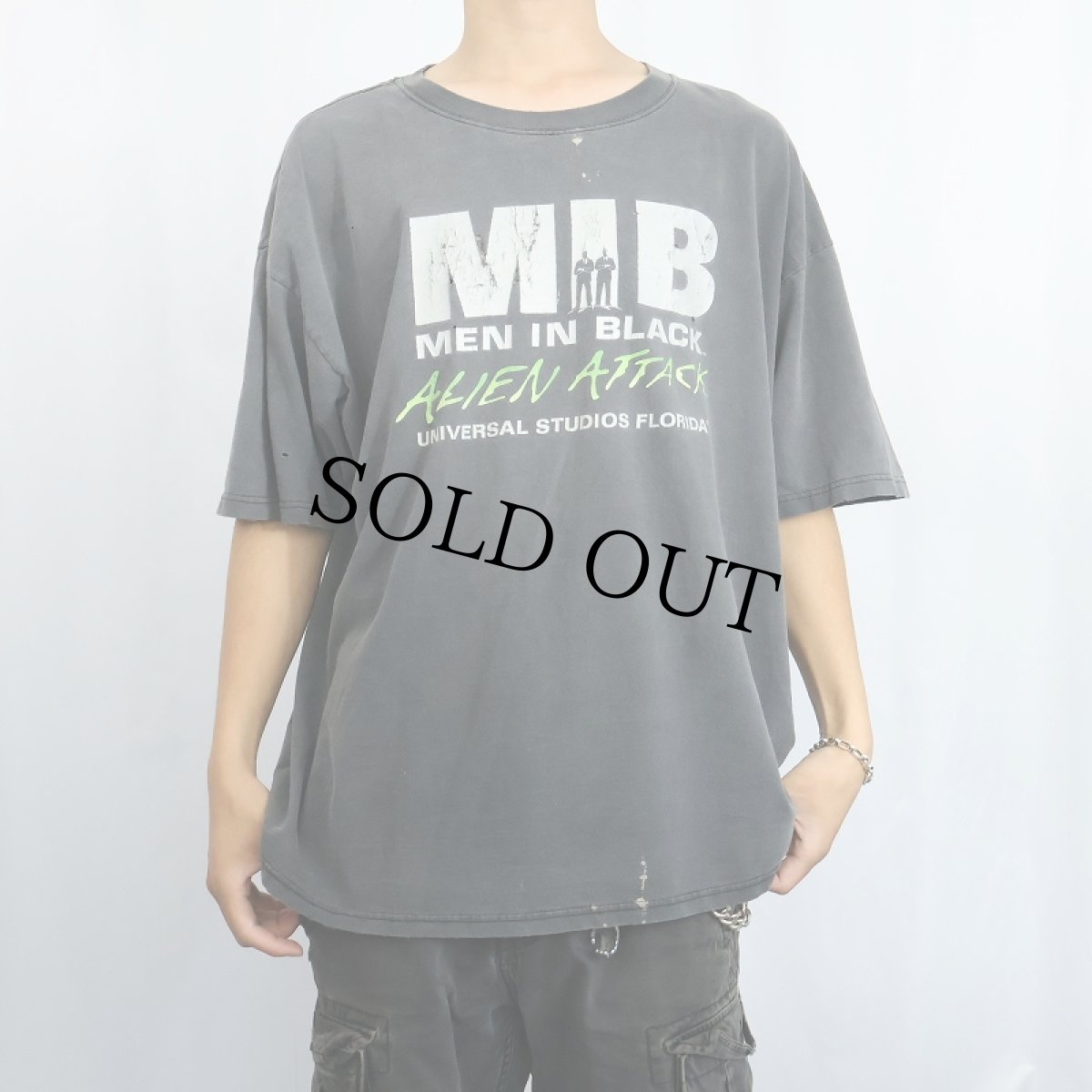 画像2: 2000's MEN IN BLACK SF映画プリントTシャツ XL (2)