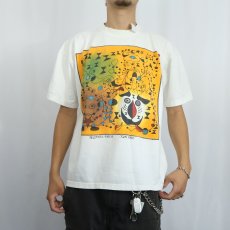 画像2: 90's Joan Miro "Beautiful Birds" アートプリントTシャツ (2)