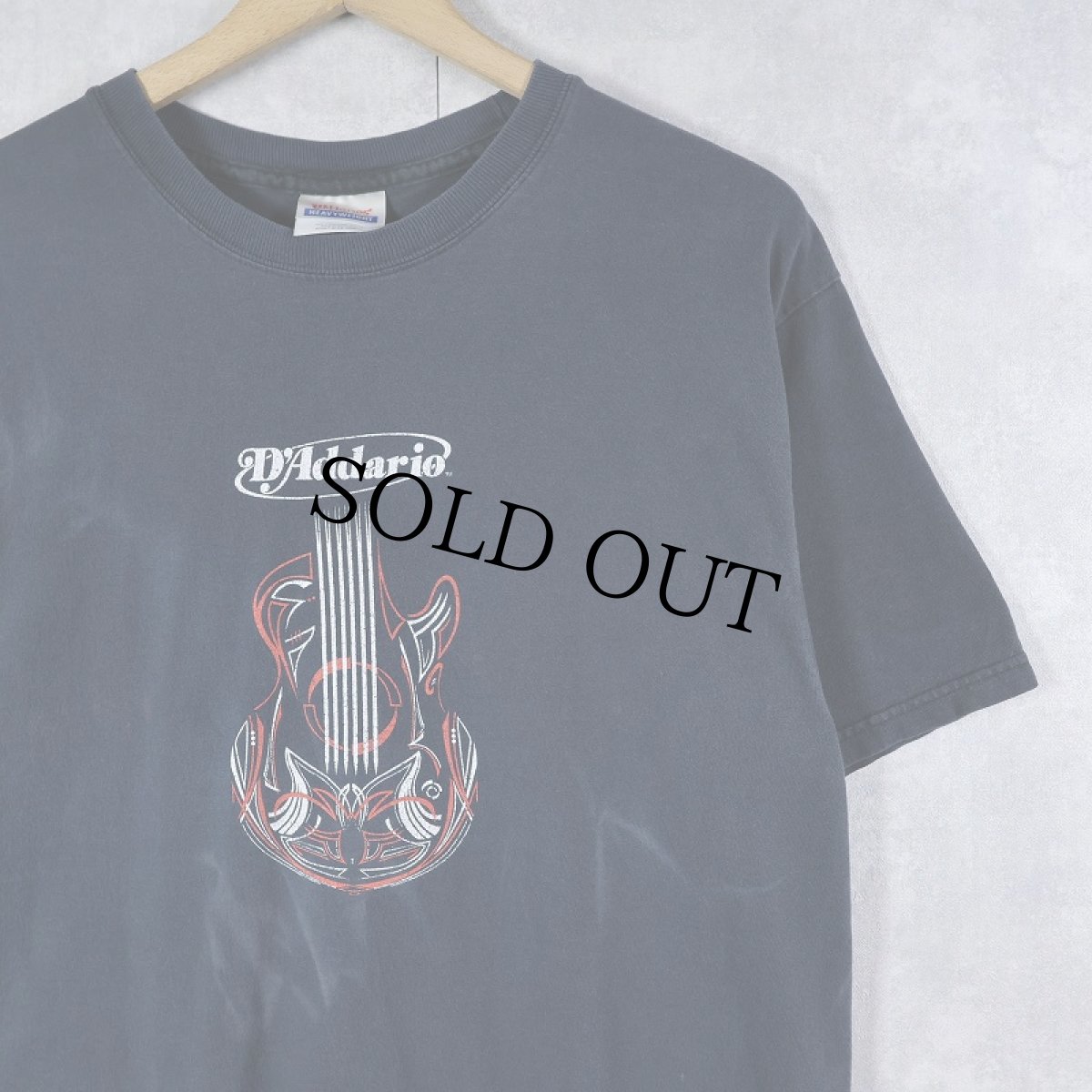 画像1: D'Addario 弦メーカー プリントTシャツ M (1)