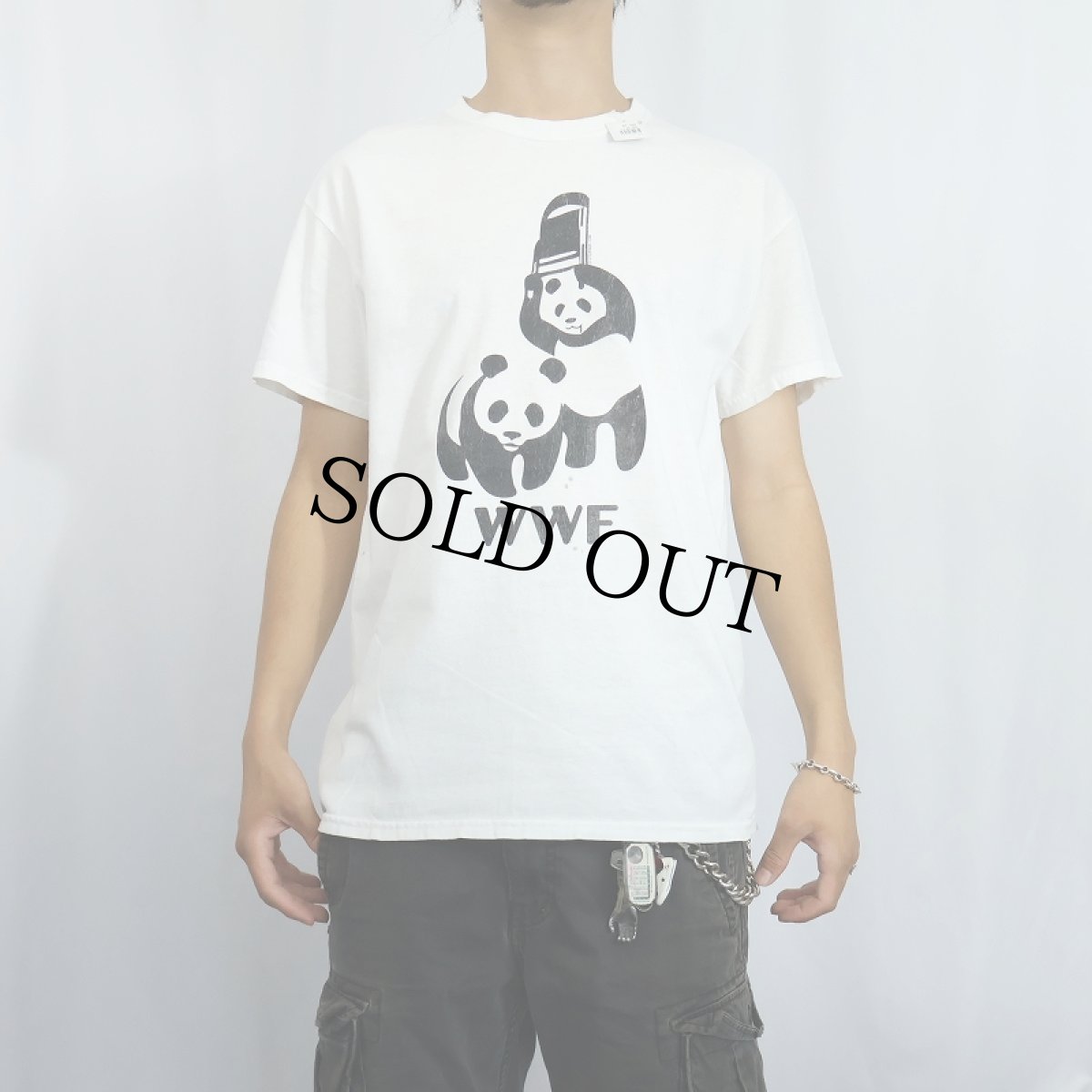 画像2: WWF 環境保全団体 パンダプリントTシャツ (2)