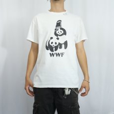 画像2: WWF 環境保全団体 パンダプリントTシャツ (2)