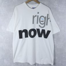 画像1: 90's USA WEEKEND USA製 "right now" マガジンプリントTシャツ XL (1)