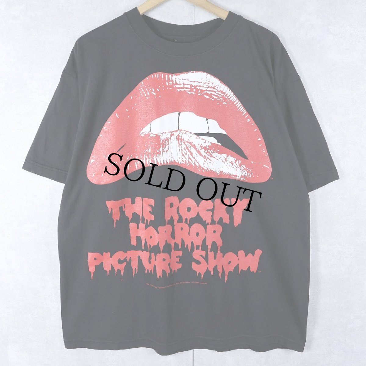 画像1: THE ROCKY HORROR PICTURE SHOW "ENTER AT YOUR OWN RISK!!" ホラー映画プリントTシャツ BLACK (1)