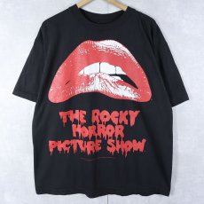 画像1: THE ROCKY HORROR PICTURE SHOW "ENTER AT YOUR OWN RISK!!" ホラー映画プリントTシャツ BLACK (1)