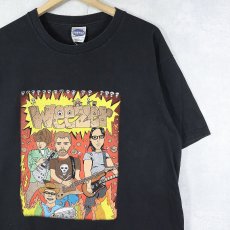 画像1: 2000's WEEZER "The Enlightenment Tour" オルタナティブロックバンド ツアープリントTシャツ BLACK L (1)