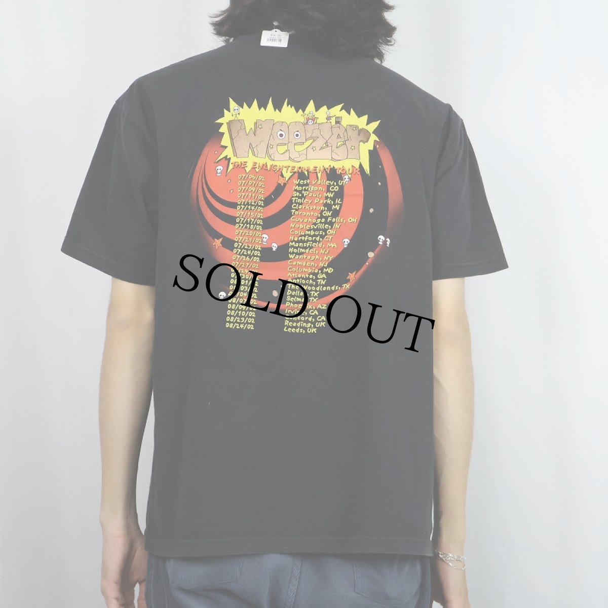画像3: 2000's WEEZER "The Enlightenment Tour" オルタナティブロックバンド ツアープリントTシャツ BLACK L (3)