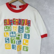 画像1: 90's〜 SUPERNOVA USA製 オルタナティブロックバンド リンガーTシャツ L (1)