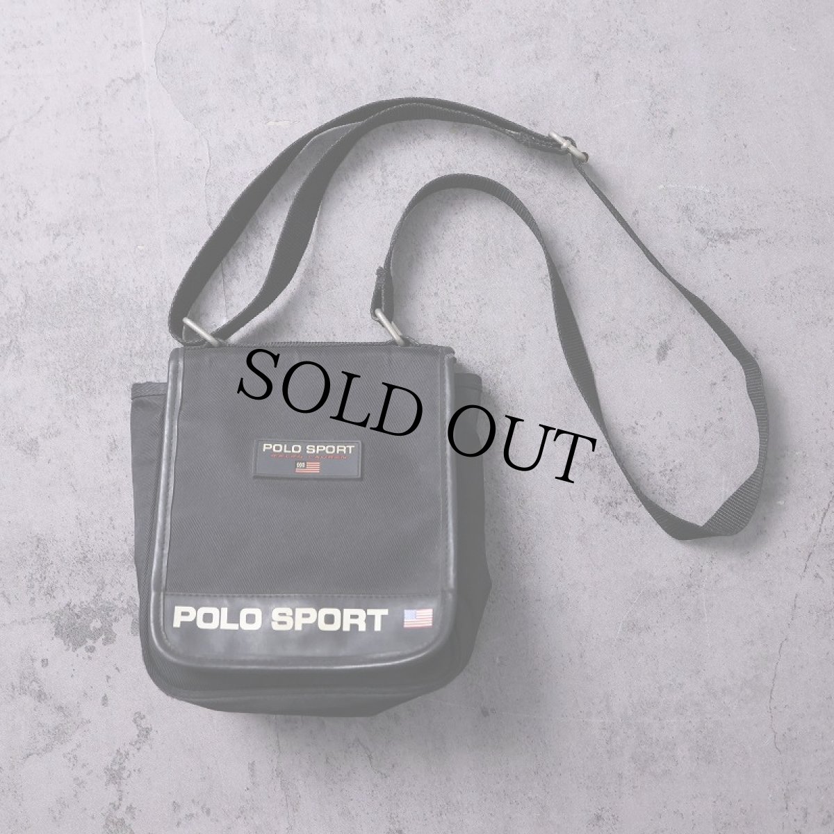 画像1: 90's POLO SPORT Ralph Lauren ショルダーバッグ BLACK (1)