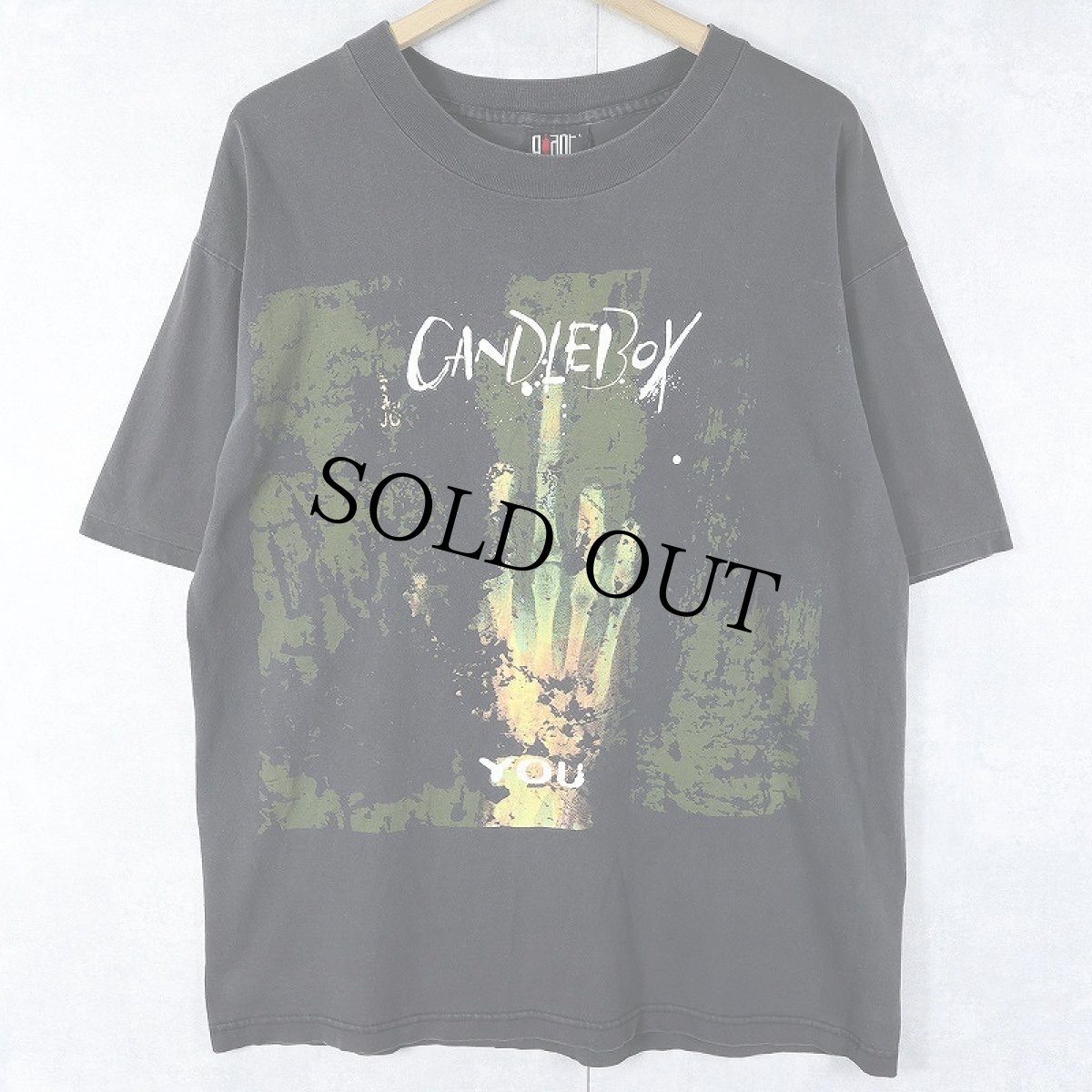 画像1: 90's CANDLEBOX USA製 "YOU" ロックバンド アルバムプリントTシャツ BLACK L (1)