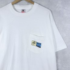 画像1: 90's swatch USA製 時計ブランド プリントTシャツ XL (1)