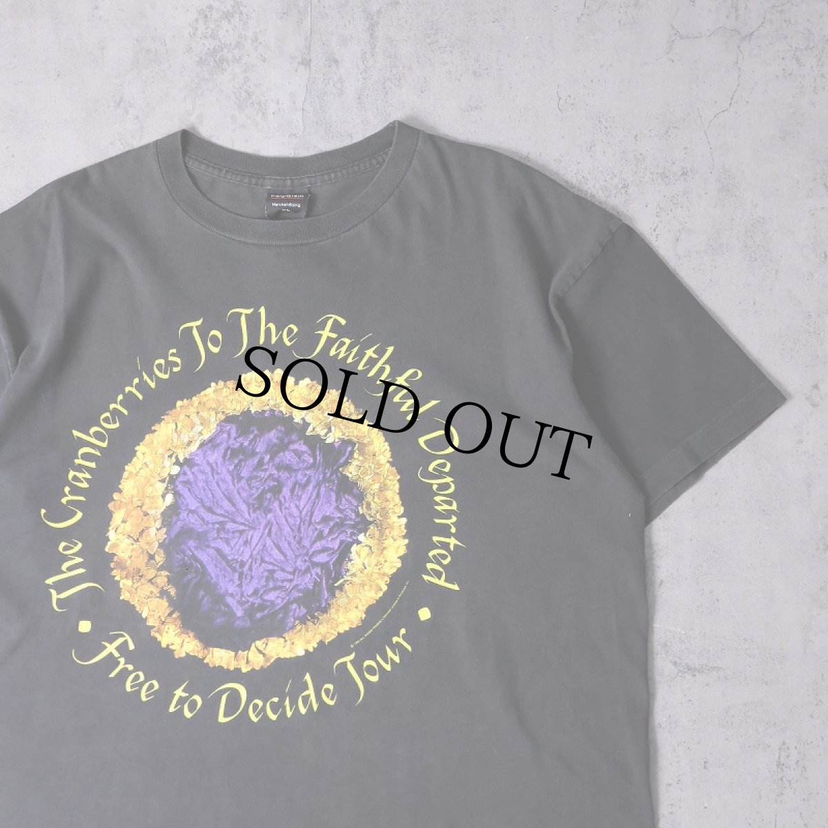 画像1: 90's The Cranberries USA製 "Free to Decide Tour" ロックバンド ツアープリントTシャツ BLACK XL (1)