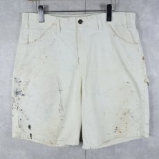 画像1: Dickies ペンキペイント ペインターショーツ W35 (1)