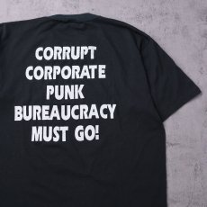 画像2: 90's Violent Society USA製 "CORRUPT CORPORATE PUNK..." パンクロックバンド プリントTシャツ BLACK XL (2)