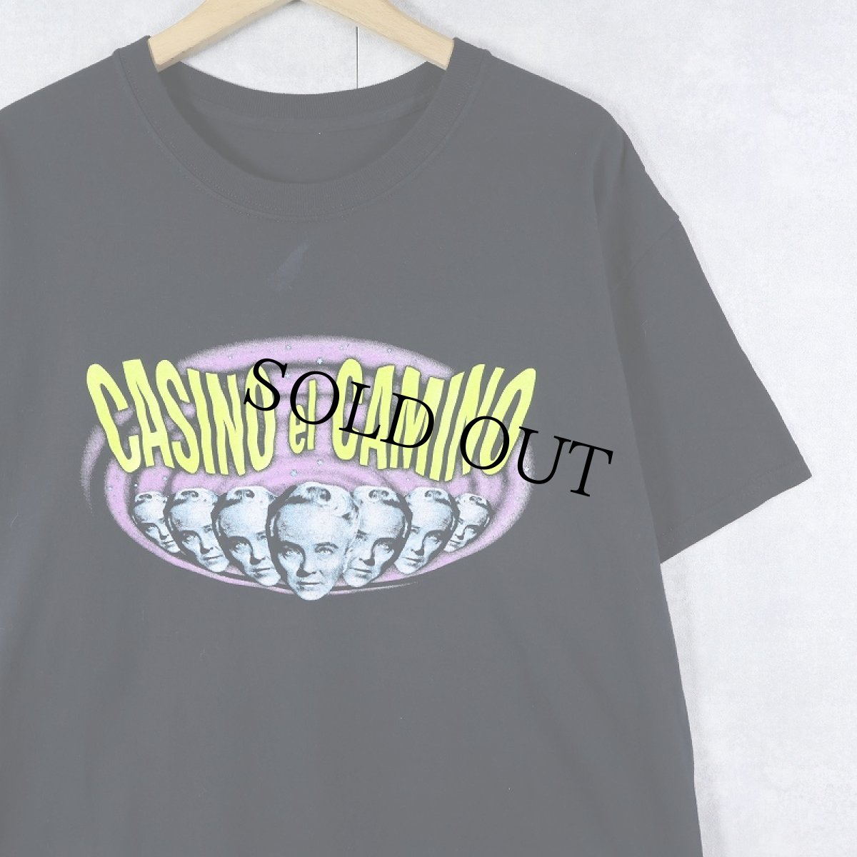 画像1: Casino El Camino レストランプリントTシャツ BLACK  (1)