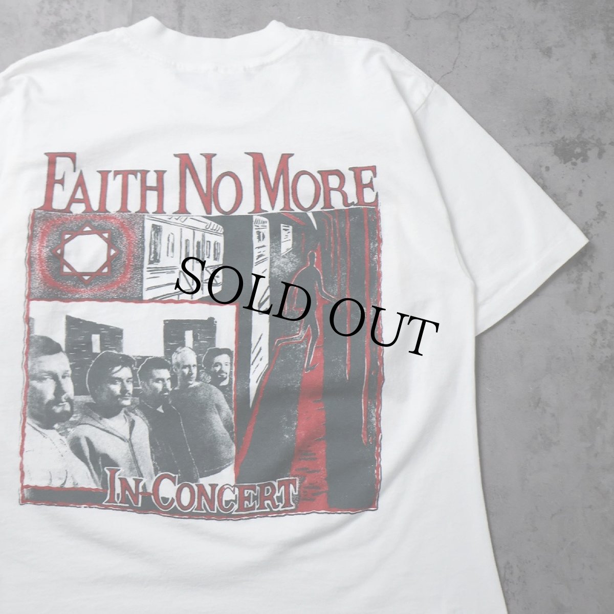 画像2: 90's FAITH NO MORE USA製 "King For A Day" オルタナティブロックバンド ツアープリントTシャツ L (2)