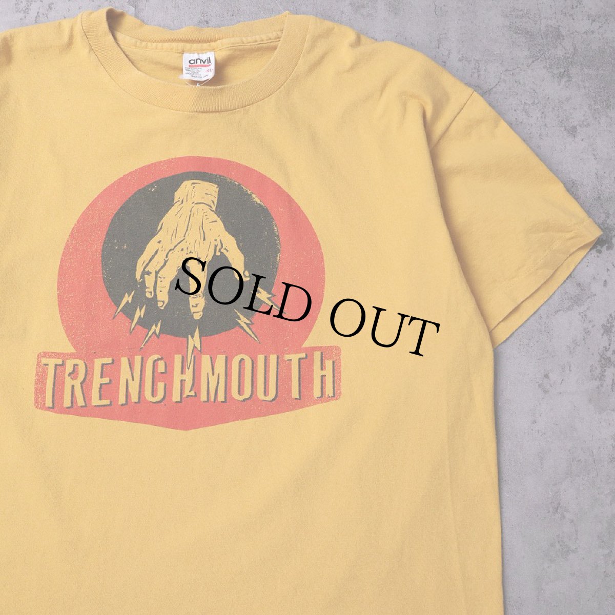画像1: 90's Trenchmouth USA製 パンクバンド プリントTシャツ XL (1)