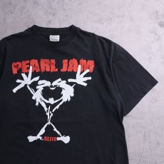 画像1: Pearl Jam "ALIVE" オルタナティブロックバンド プリントTシャツ BLACK XL (1)