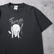 画像1: AVENGERS パンクロックバンド プリントTシャツ BLACK XL (1)