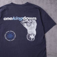 画像2: One King Down USA製 "Gravity Wins Again" ハードコアバンド アルバムプリントTシャツ NAVY M (2)