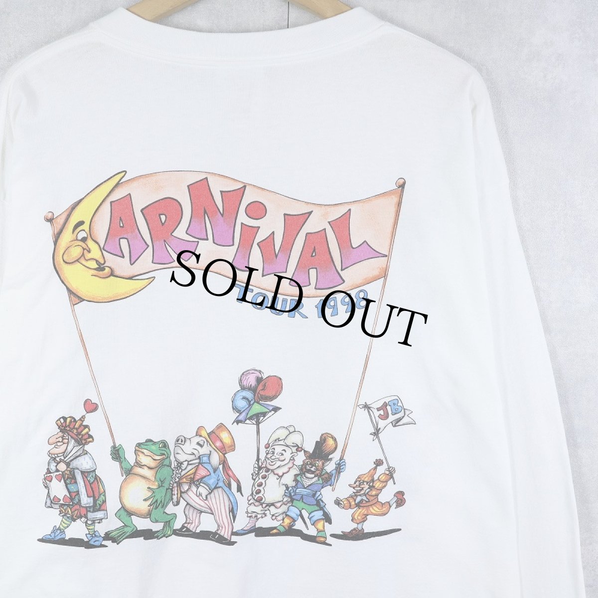 画像2: 90's JIMMY BUFFETT "CARNIVAL" ミュージシャンツアーロンT XL (2)