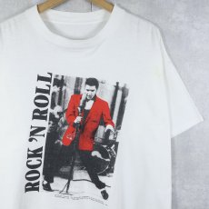 画像1: 80〜90's Elvis Presley "ROCK 'N ROLL" ミュージシャンプリントTシャツ (1)
