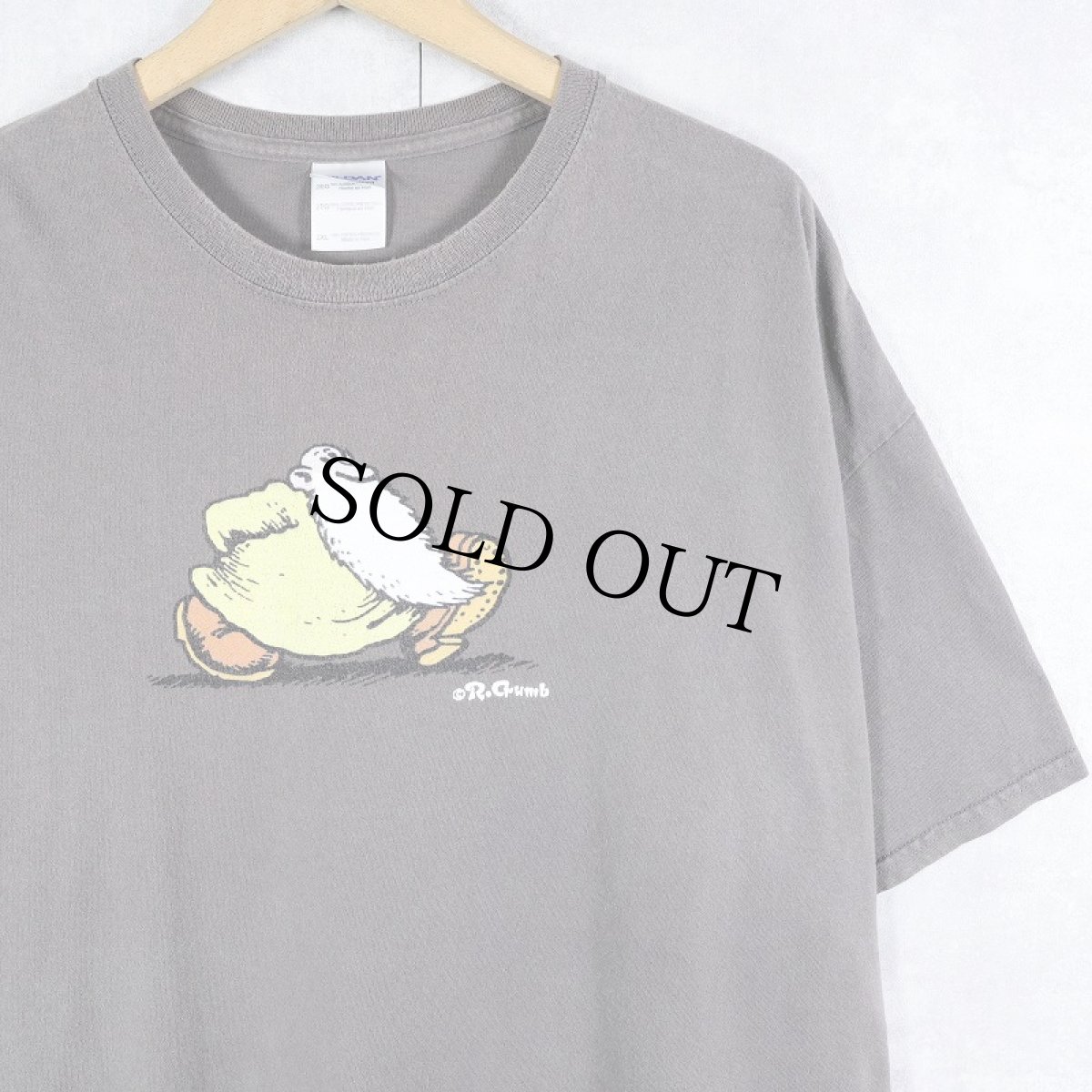 画像1: Robert Crumb "Mr. Natural" コミックキャラクタープリントTシャツ 2XL (1)