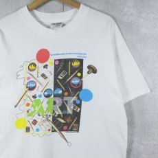 画像1: 90's Wildwood Productions "ART" プリントTシャツ L (1)