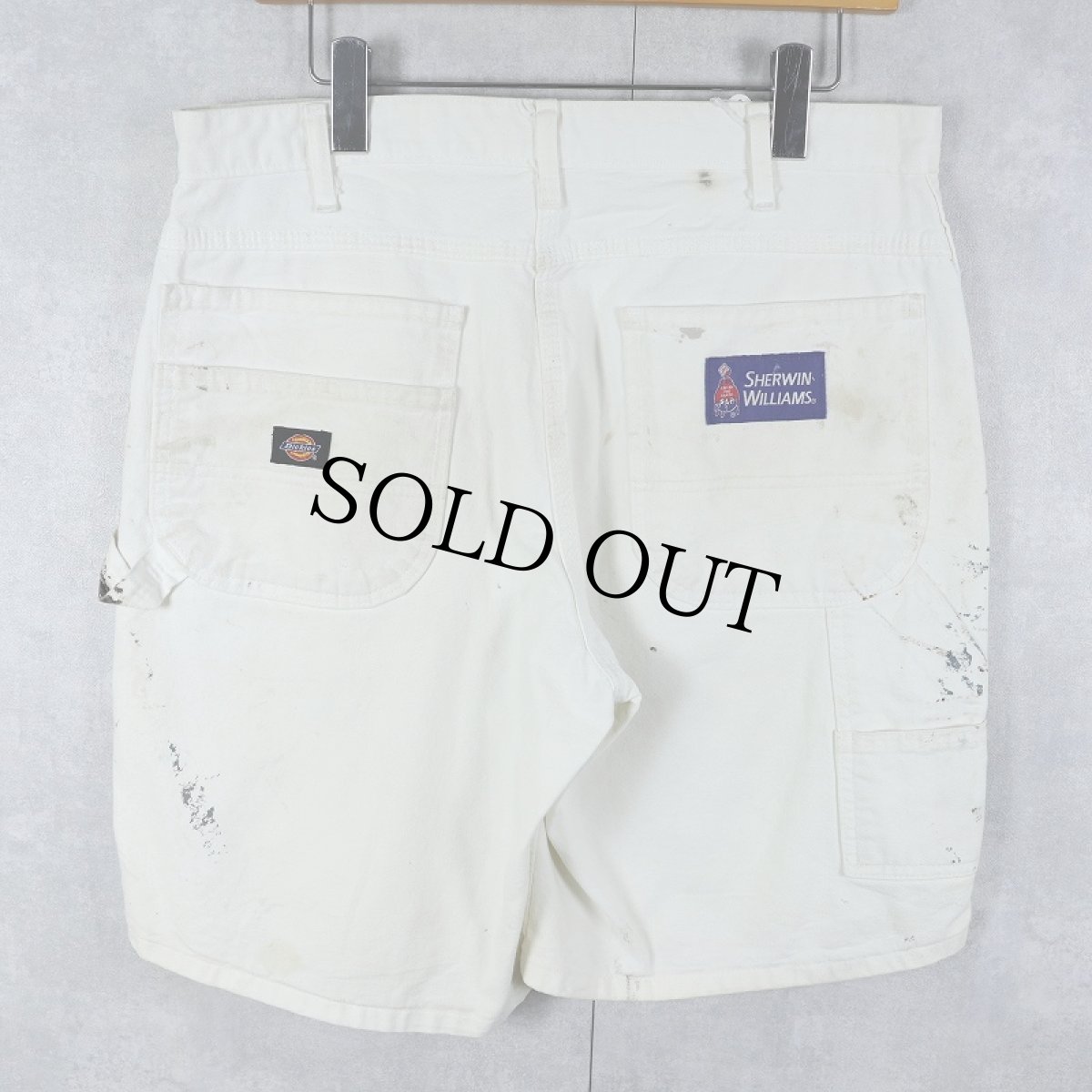画像2: Dickies ペンキペイント ペインターショーツ W35 (2)