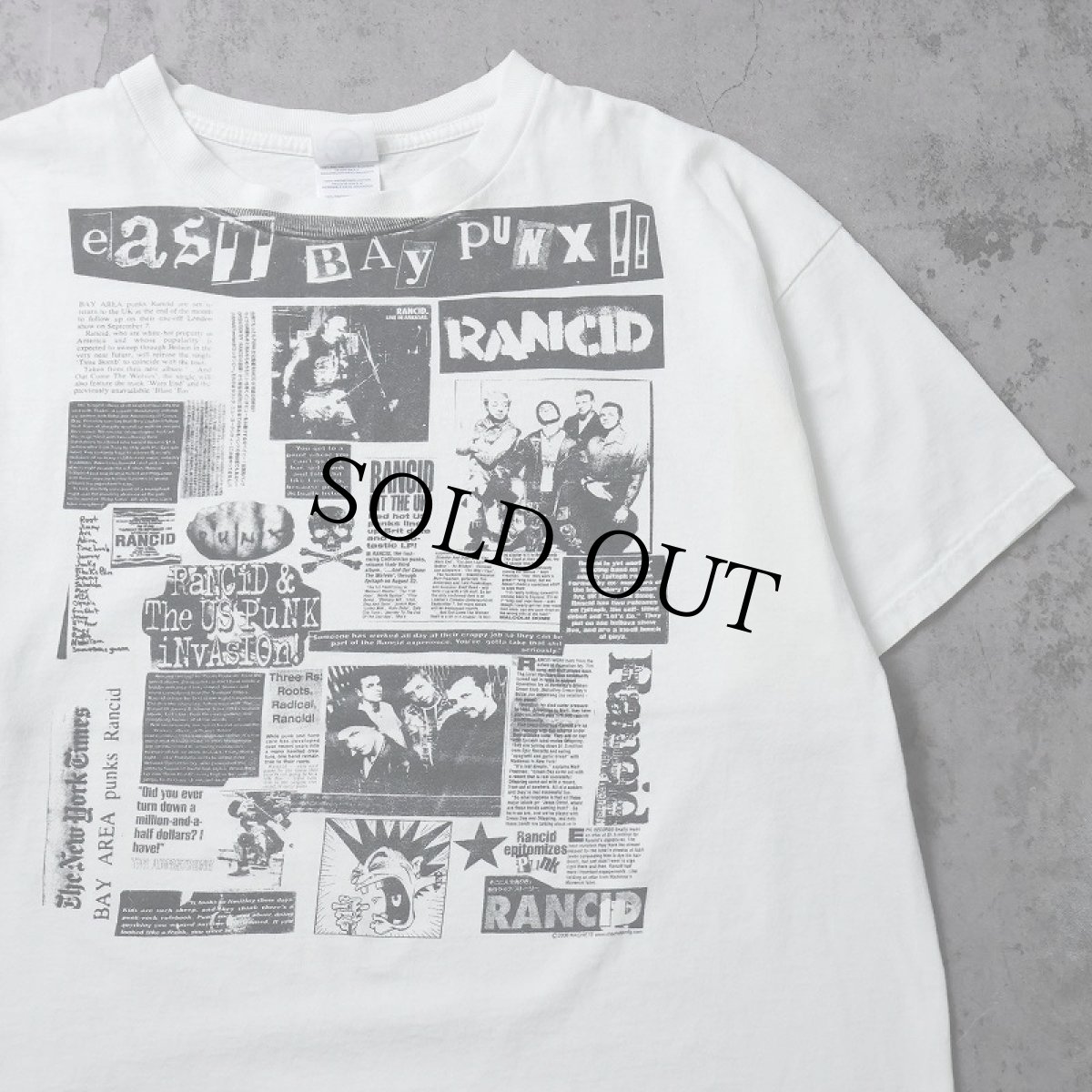 画像1: 2006 RANCID "East Bay Punx!!" パンクロックバンド プリントTシャツ XL (1)