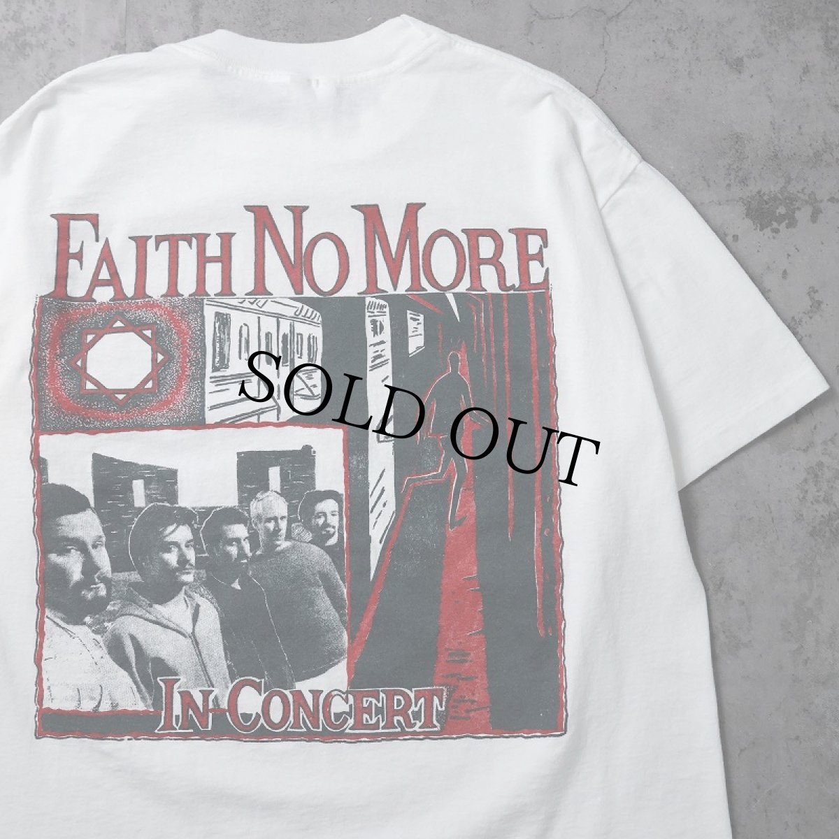 画像2: 90's FAITH NO MORE USA製 "King For A Day" オルタナティブロックバンド ツアープリントTシャツ L (2)