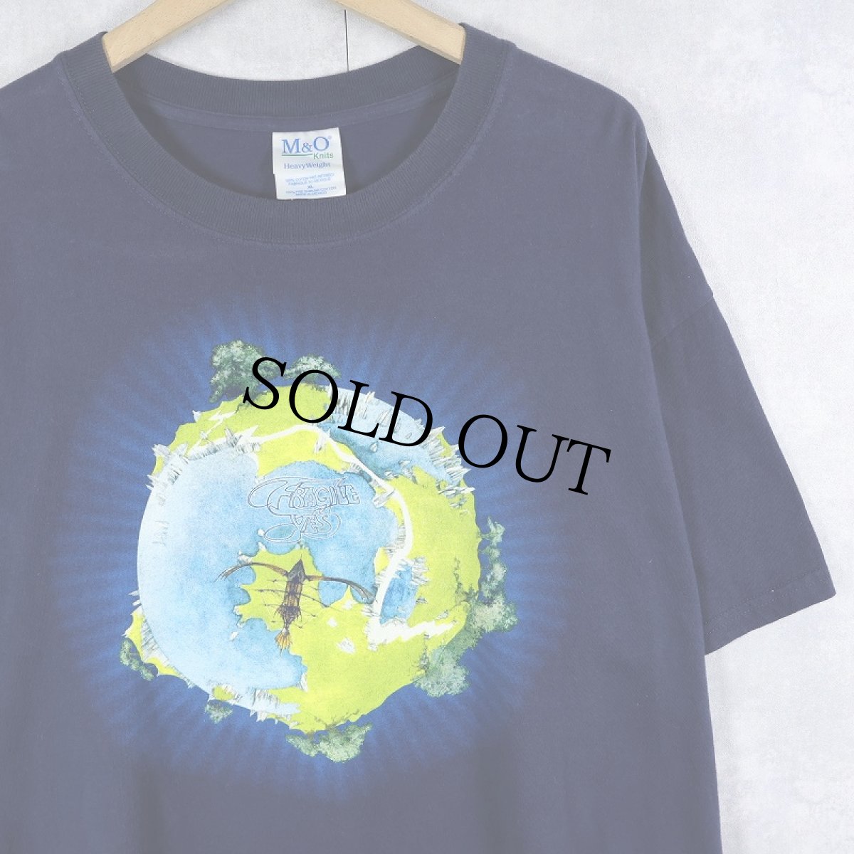 画像1: 2000's YES "Fragile" プログレッシブ・ロックバンドツアーTシャツ NAVY XL (1)