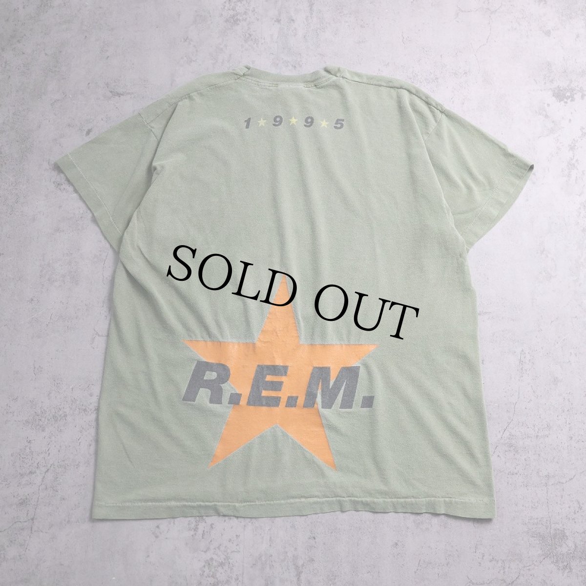 画像2: 90's R.E.M. "1995" オルタナティブロックバンド プリントTシャツ XL (2)